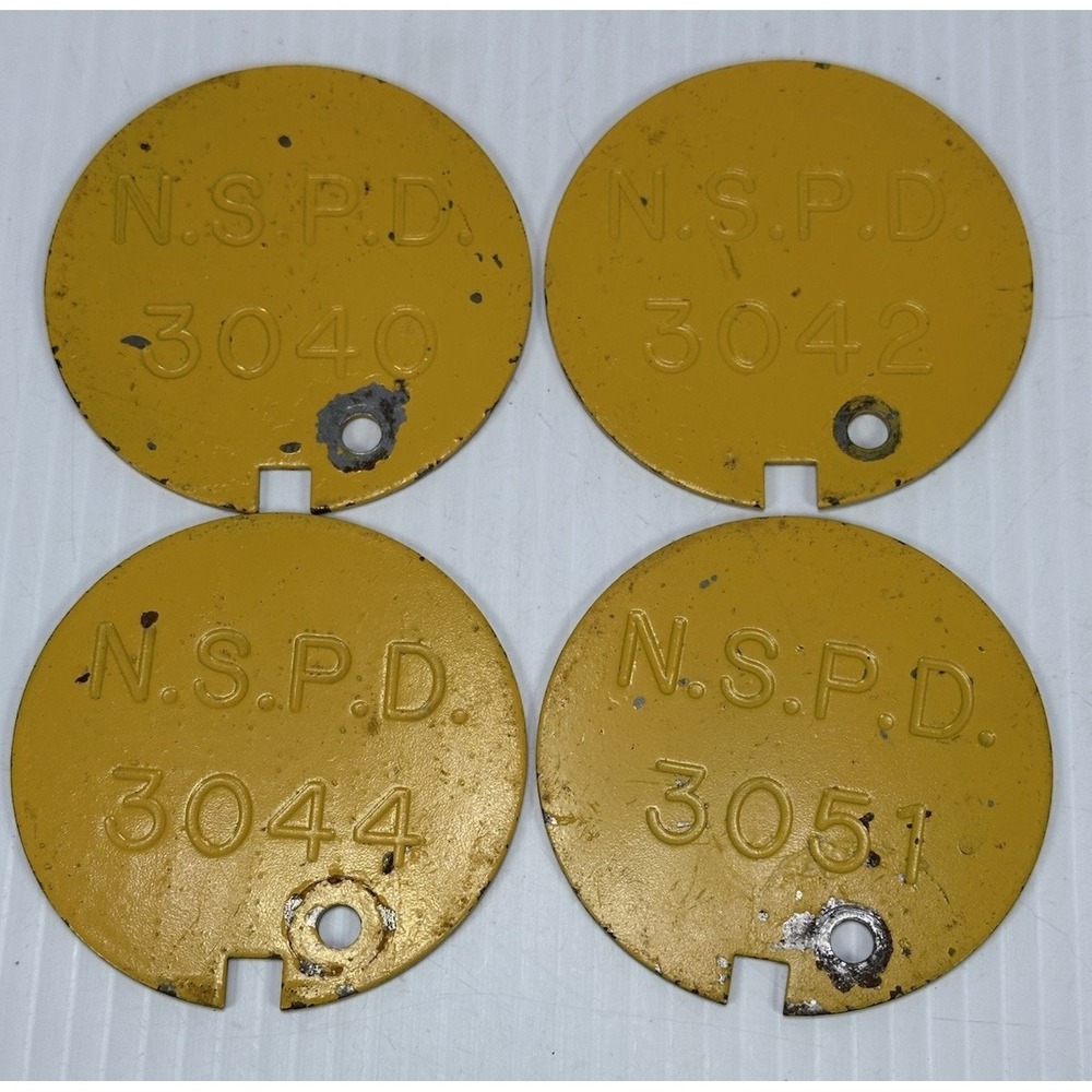 VTG NORFOLK SOUTHERN POLICE DEPARTMENT RAILROAD METAL UTILITY IDENTIFICATION TAG